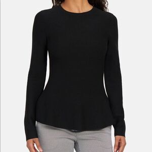 NWTs Theory Peplum Long Sleeve Sweater Sz Small